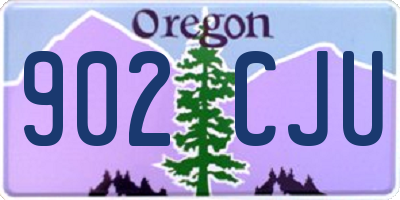 OR license plate 902CJU