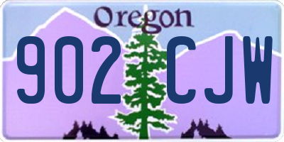 OR license plate 902CJW