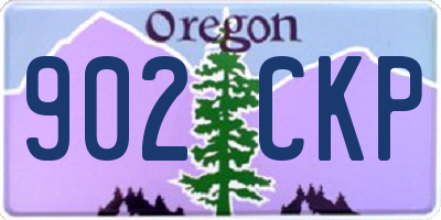 OR license plate 902CKP