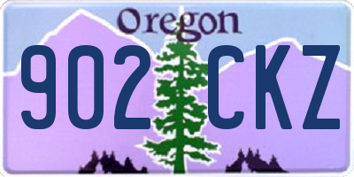 OR license plate 902CKZ