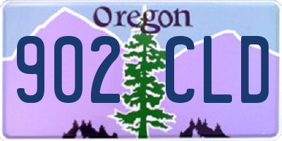 OR license plate 902CLD