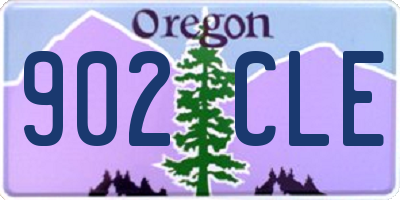 OR license plate 902CLE
