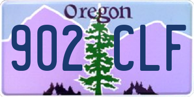 OR license plate 902CLF