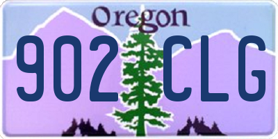 OR license plate 902CLG