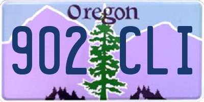 OR license plate 902CLI