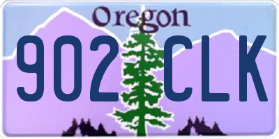 OR license plate 902CLK