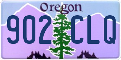 OR license plate 902CLQ