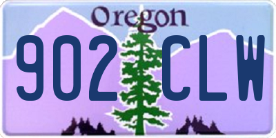 OR license plate 902CLW