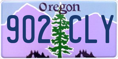OR license plate 902CLY