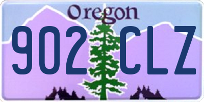 OR license plate 902CLZ