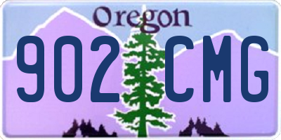 OR license plate 902CMG