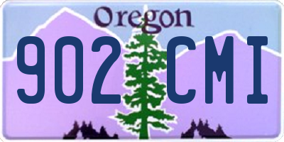OR license plate 902CMI