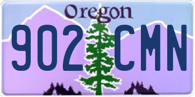 OR license plate 902CMN