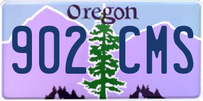 OR license plate 902CMS
