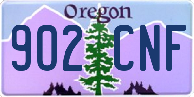 OR license plate 902CNF