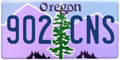 OR license plate 902CNS