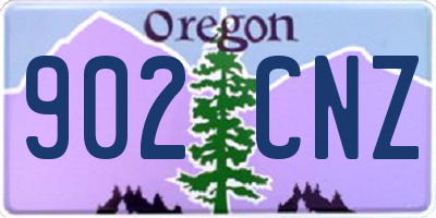 OR license plate 902CNZ