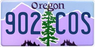 OR license plate 902COS