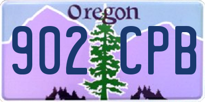 OR license plate 902CPB