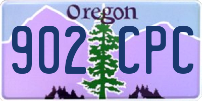 OR license plate 902CPC