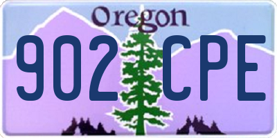 OR license plate 902CPE