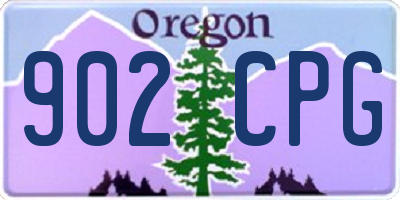 OR license plate 902CPG