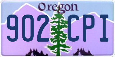 OR license plate 902CPI