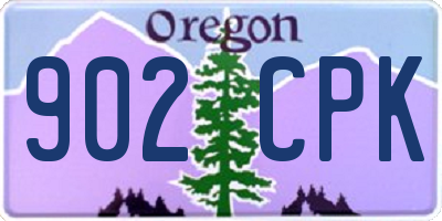 OR license plate 902CPK
