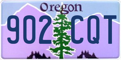 OR license plate 902CQT