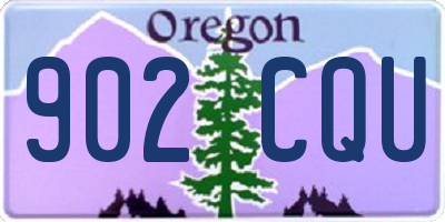 OR license plate 902CQU