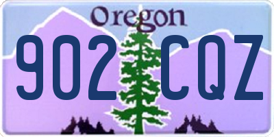 OR license plate 902CQZ