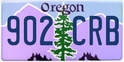 OR license plate 902CRB