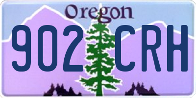 OR license plate 902CRH