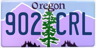 OR license plate 902CRL