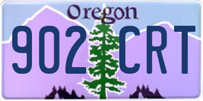 OR license plate 902CRT