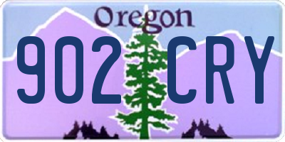 OR license plate 902CRY