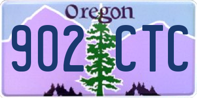 OR license plate 902CTC