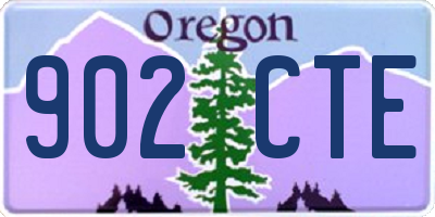 OR license plate 902CTE
