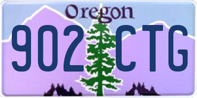 OR license plate 902CTG
