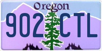 OR license plate 902CTL