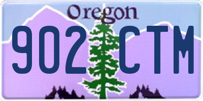OR license plate 902CTM
