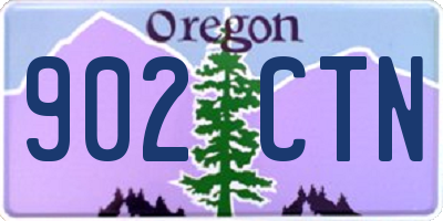 OR license plate 902CTN