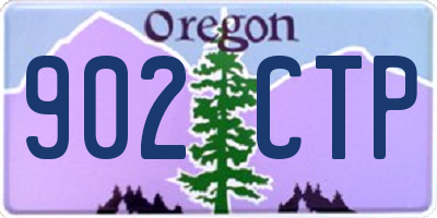 OR license plate 902CTP