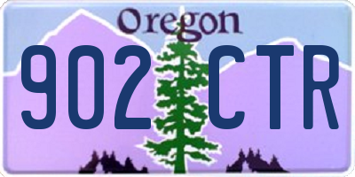 OR license plate 902CTR