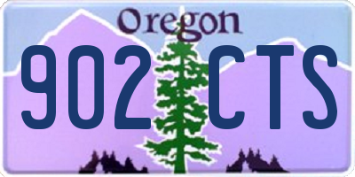 OR license plate 902CTS