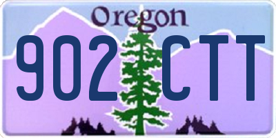 OR license plate 902CTT