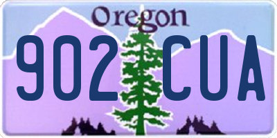 OR license plate 902CUA