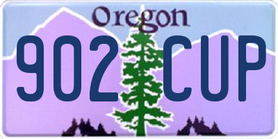 OR license plate 902CUP