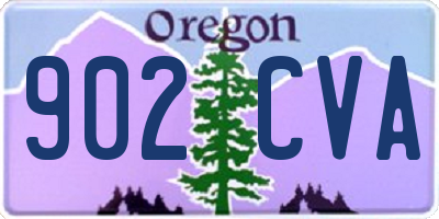 OR license plate 902CVA