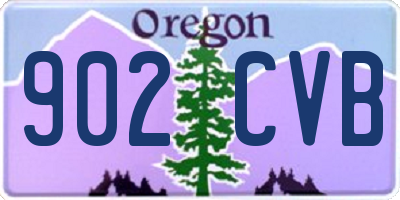 OR license plate 902CVB